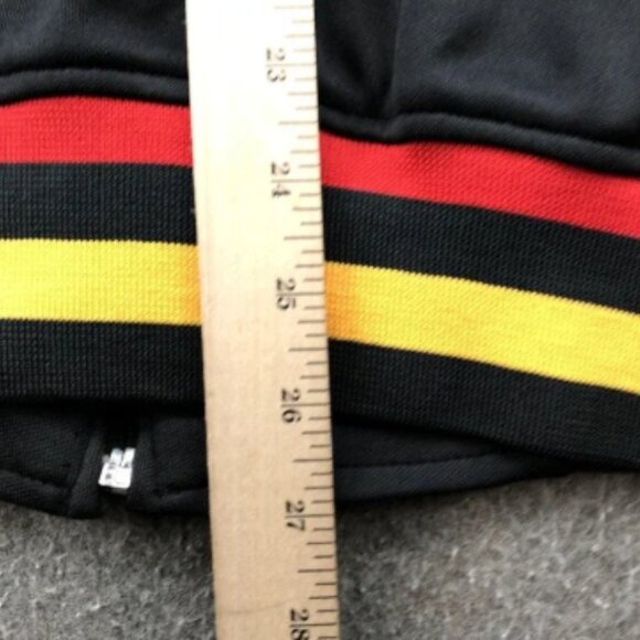 Germany Jacket Mens XL Black Red Yellow Track Top Soccer Polyester Umbro Euro - Picture 10 of 10